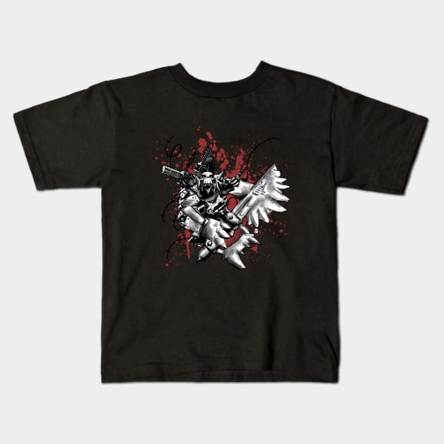 Space Ork Kids T-Shirt by SimonBreeze